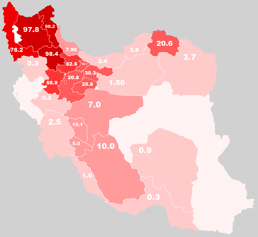 İranda Türk Nüfusu
